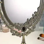 Decorative Makeup Mirror with Stand - Image 3