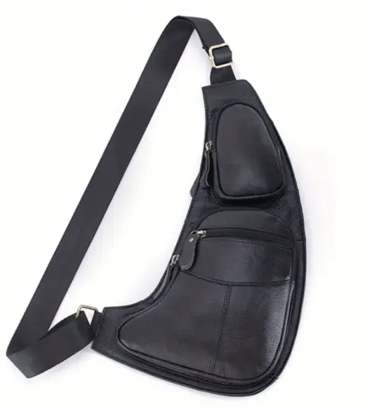 Unisex Leather Sling Bag