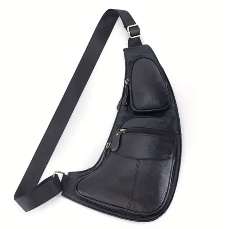 Unisex Leather Sling Bag