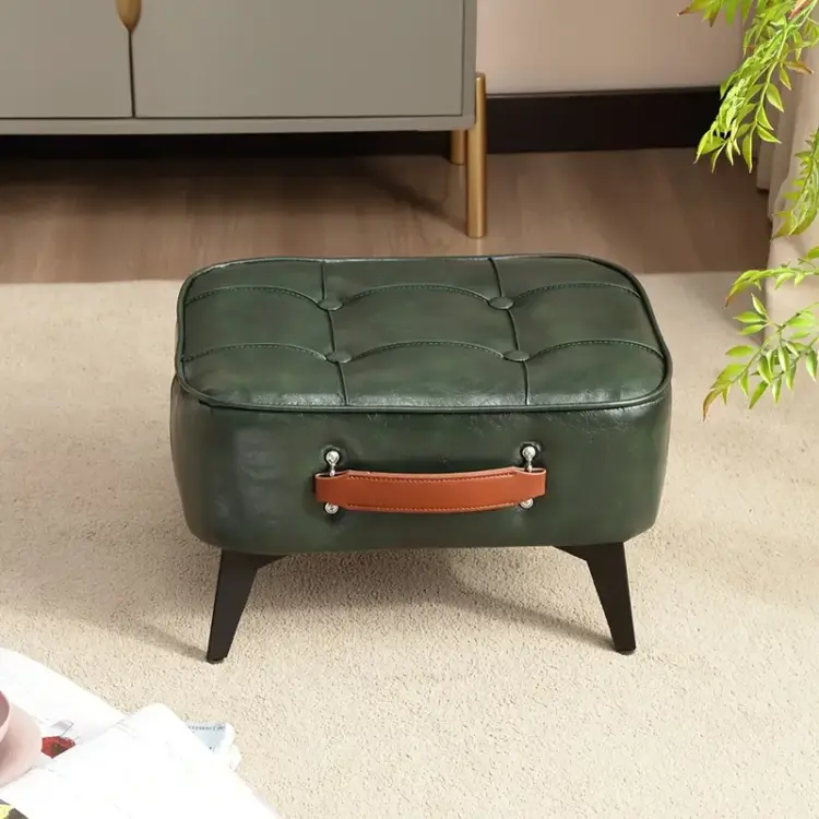 Small Footstool Ottoman with Storage