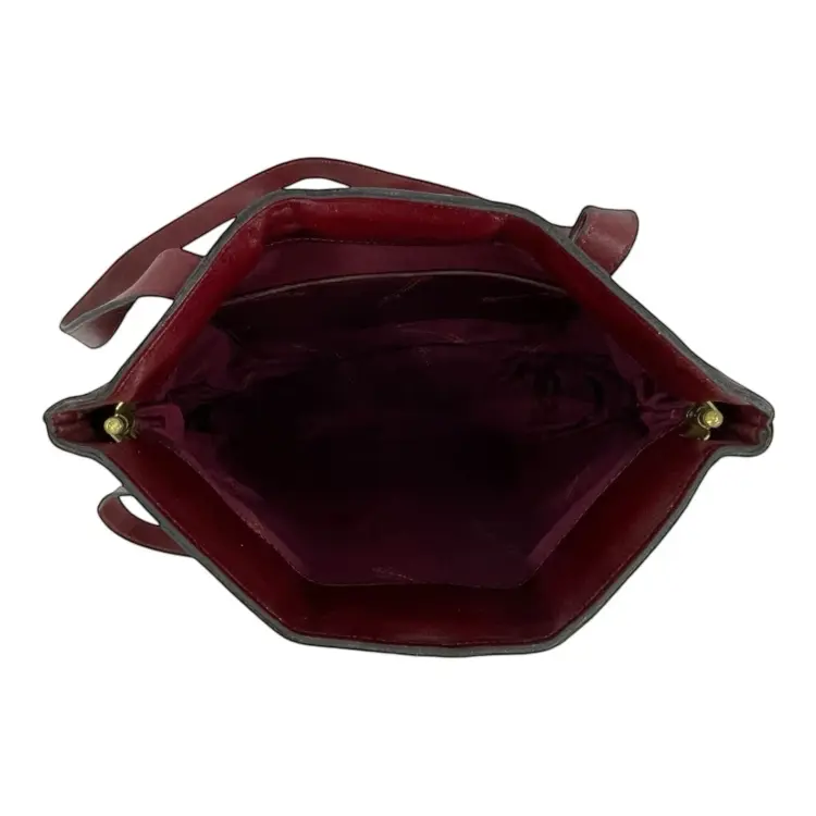 Vintage 60s 70s ETIENNE AIGNER Large Leather Bag Handbag Tote Shoulder Hinge NWT - Image 4