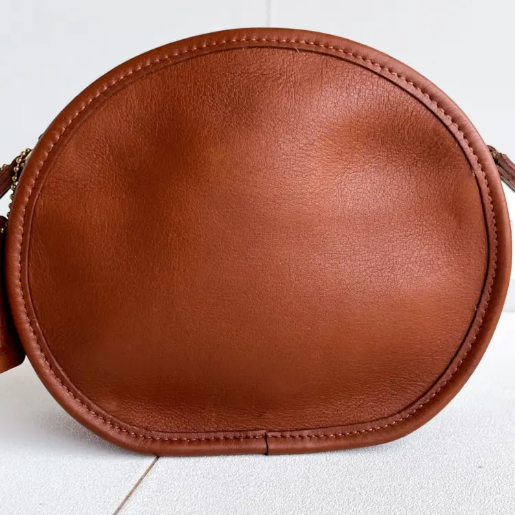 Vintage Coach Canteen Bag 9982 British Tan Shoulder Bag Glovetanned Leather NWT - Image 3
