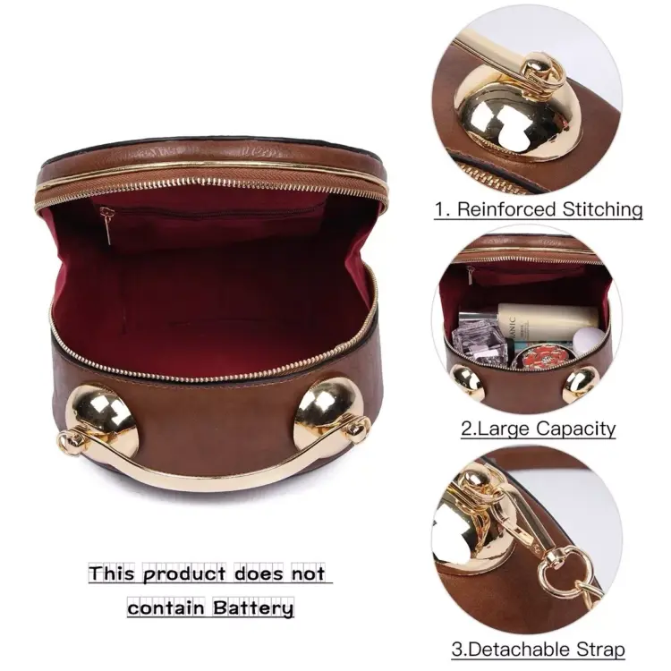 New Vintage Alarm Clock Design Women’s Shoulder Bag - Image 2