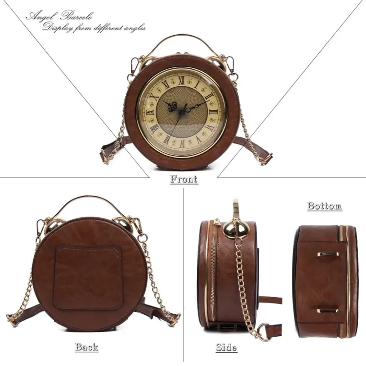New Vintage Alarm Clock Design Women’s Shoulder Bag - Image 3