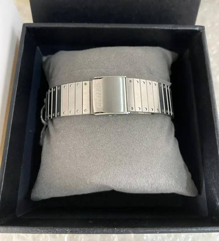 Vintage Citizen Automatic Men's Watch – Black Dial Stainless Steel - Image 4