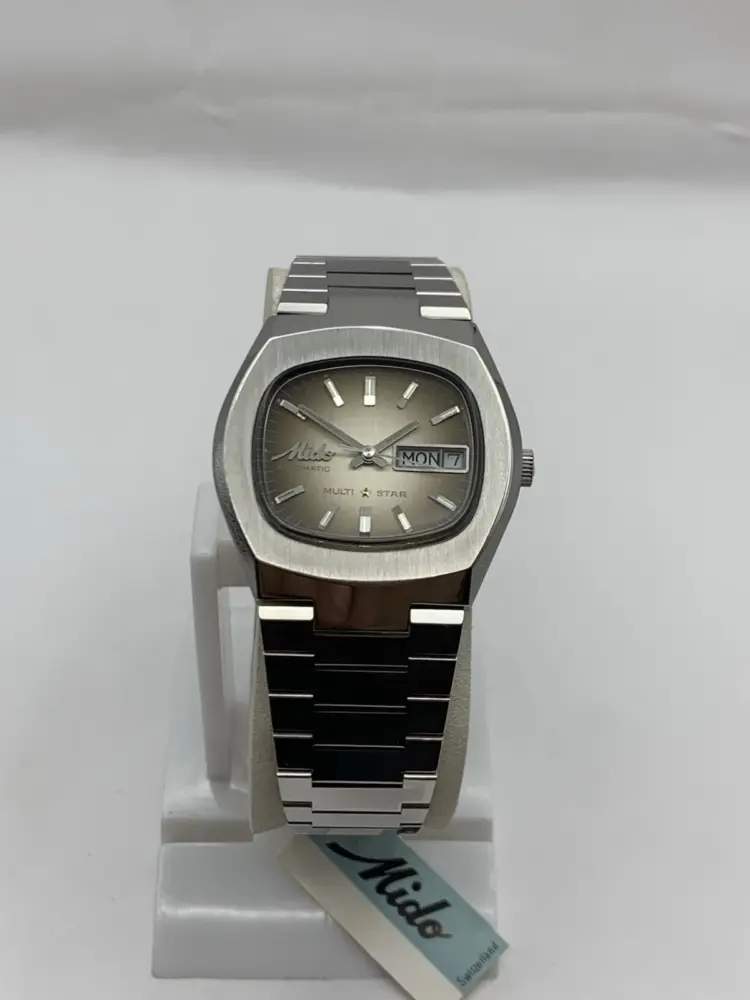 Vintage Mido Multistar Automatic Men’s Watch – 36mm Square Case