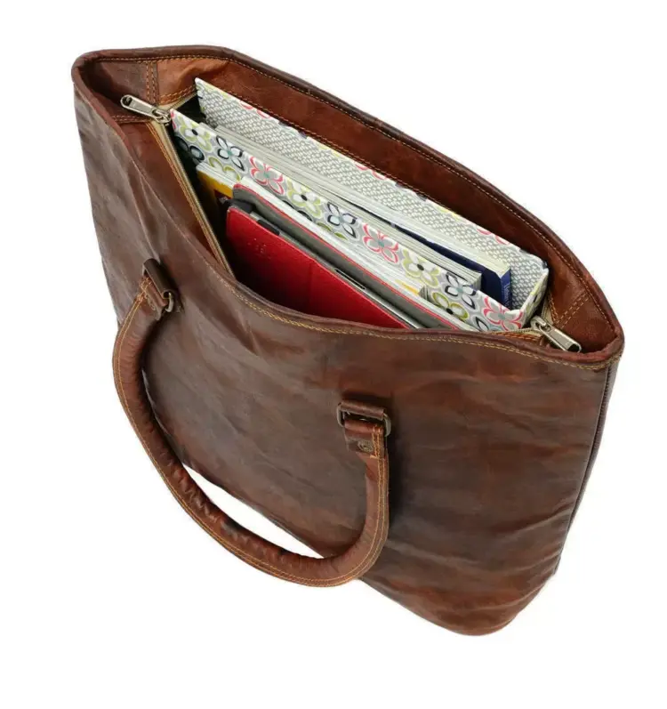 Summary - Women’s Vintage Leather Crossbody Bag - Image 3