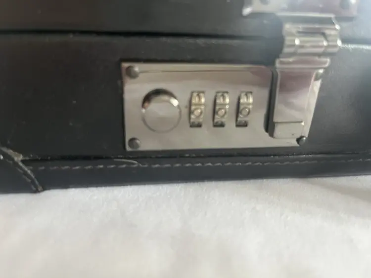 Vintage Brooks Brothers Black Leather Hard-Side Attaché Briefcase - Image 3