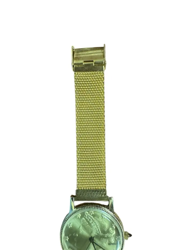 RARE Vintage Remington Rouan Bicentennial Coin Watch – Gold Tone - Image 2