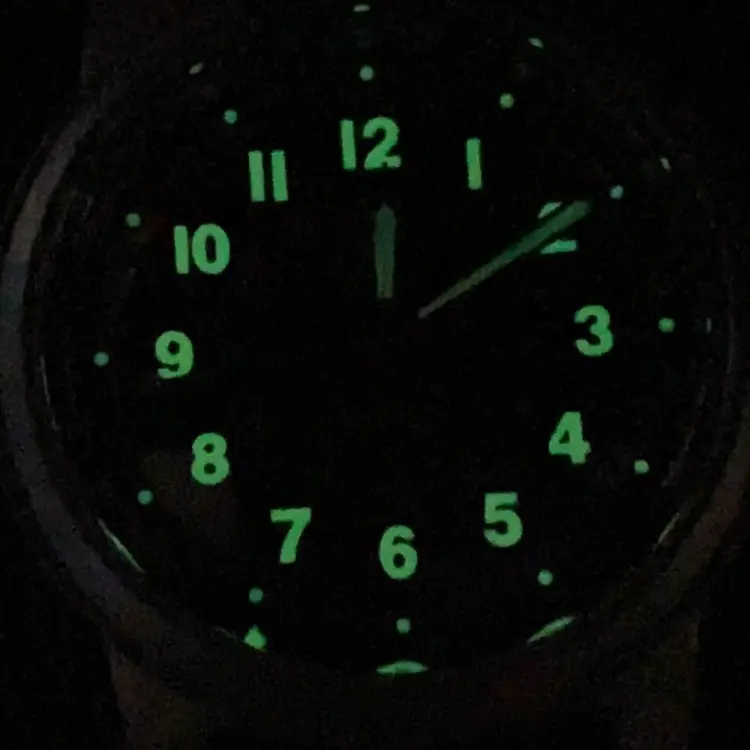 Tandorio NH35 Luminous Diving Vintage Field Watch – 36mm Automatic - Image 2