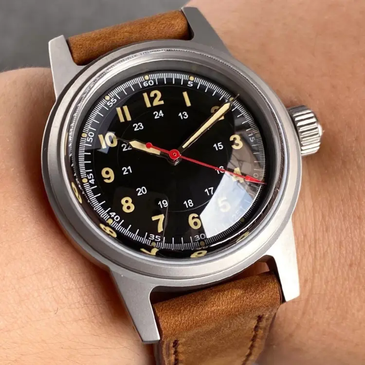 Tandorio NH35 Luminous Diving Vintage Field Watch – 36mm Automatic - Image 3