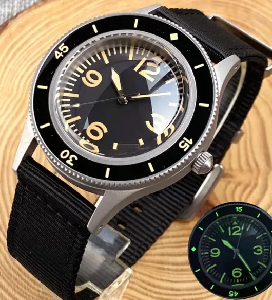 Tandorio NH35A Vintage Diver Watch – 40mm Automatic, 200M Waterproof