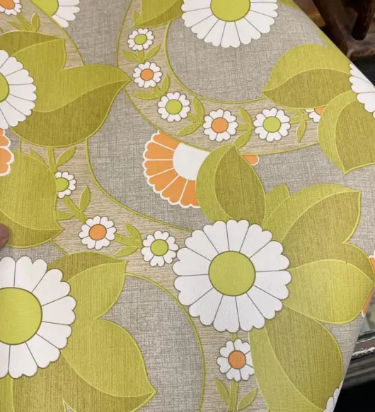 Lot of Vintage Retro Wallpaper – Floral Pattern