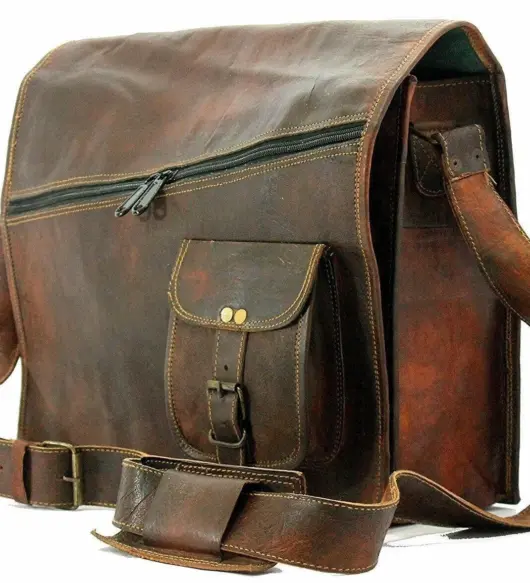 Women’s Handmade Vintage Brown Leather Crossbody Saddle Bag