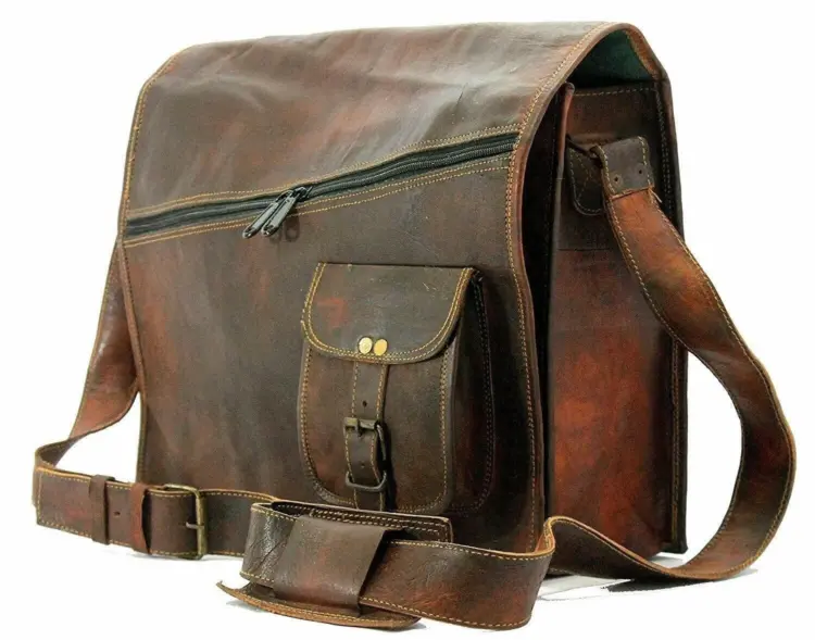 Women’s Handmade Vintage Brown Leather Crossbody Saddle Bag