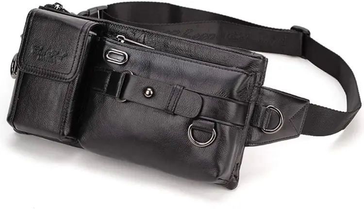 Vintage Leather Waist Bag Fanny Pack for Men & Women