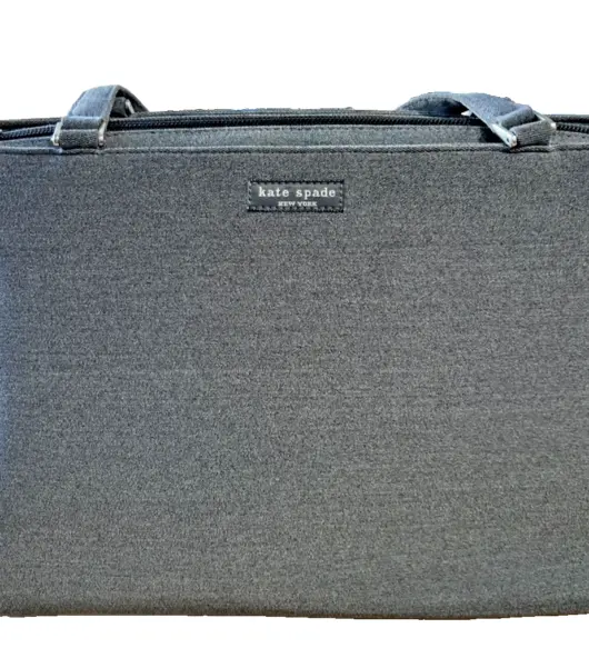 Kate Spade Medium Gray Denim Leather Handbag