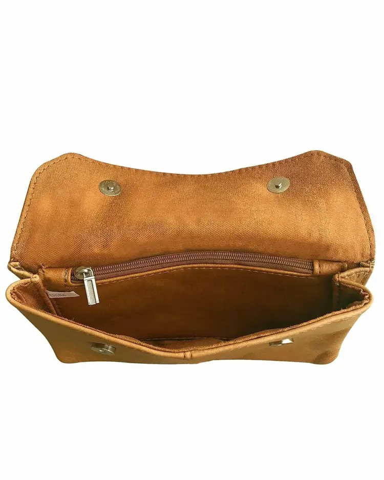 Tan Handcrafted Vintage Cowhide Leather Fanny Pack Waist Travel Belt - Image 2