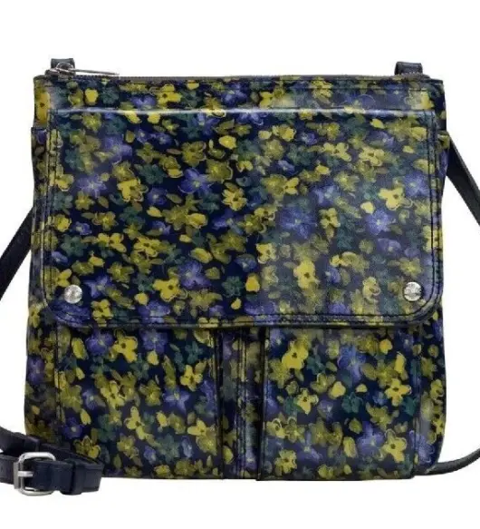 Patricia Nash ELLSON Leather Messenger Crossbody Bag