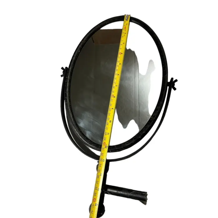 Vintage-Style Wall Mount Swivel Mirror – Oval 12” x 8” - Image 3