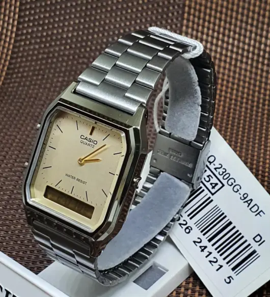 Casio AQ-230GG-9A Vintage Series – Unisex Analog Digital Watch
