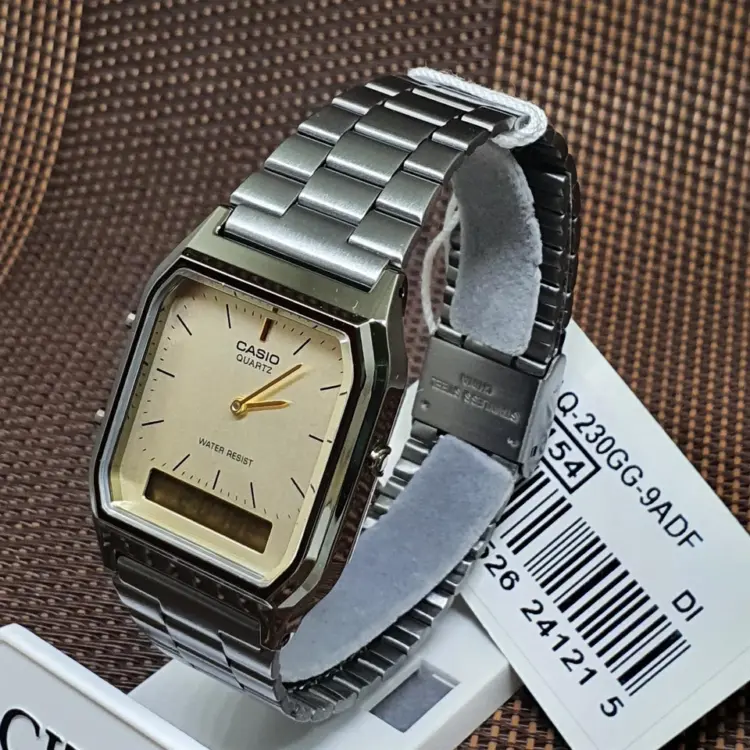 Casio AQ-230GG-9A Vintage Series – Unisex Analog Digital Watch