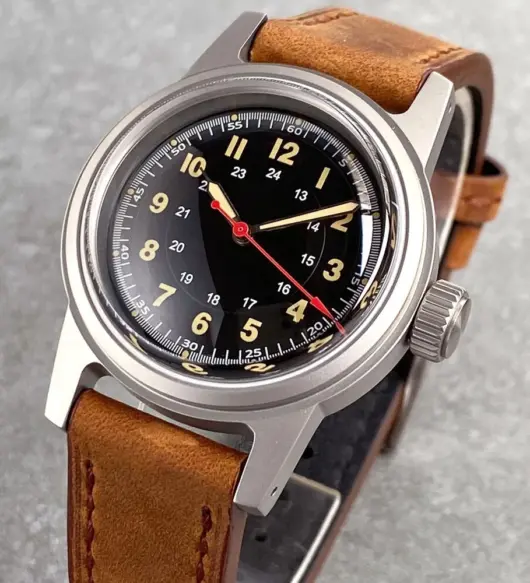 Luminous Diving Vintage Field Watch NH35 Mechanical Men Wristwatch Leather Band