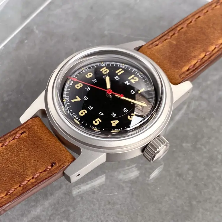 Luminous Diving Vintage Field Watch NH35 Mechanical Men Wristwatch Leather Band - Image 3